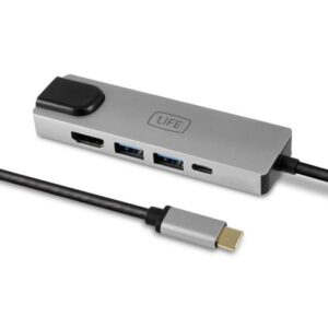 Hub 1LIFE USB:hub4 4 Portas USB 3.0