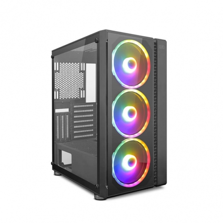 Caixa E-ATX 1LIFE c: lumy ARGB Vidro Temperado Preta