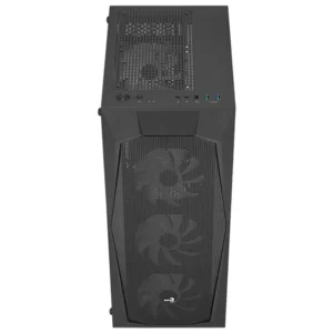 Caixa ATX AEROCOOL Falcon V2 ARGB Vidro Temperado Preta