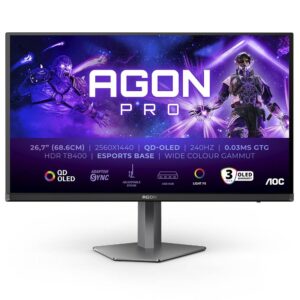 Monitor AOC 27" AG276QZD2 QD-OLED QHD 240Hz 0,3ms Monitor AOC 27" AG276QZD2 QD-OLED QHD 240Hz 0,3ms
