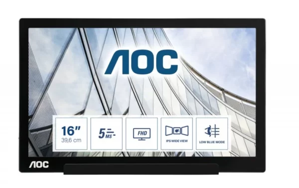Monitor AOC I1601FWUX 16 IPS PORTÁTIL USB-C Monitor AOC I1601FWUX 16 IPS PORTÁTIL USB-C