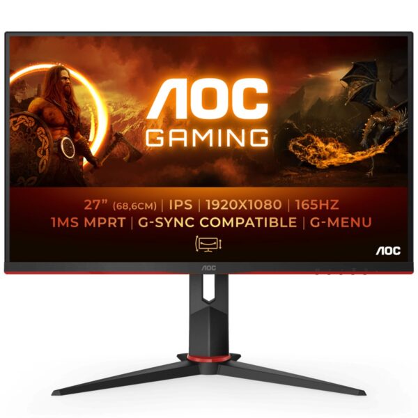 Monitor AOC 27G2SPU 27" IPS FHD 165Hz 1ms G-Sync
