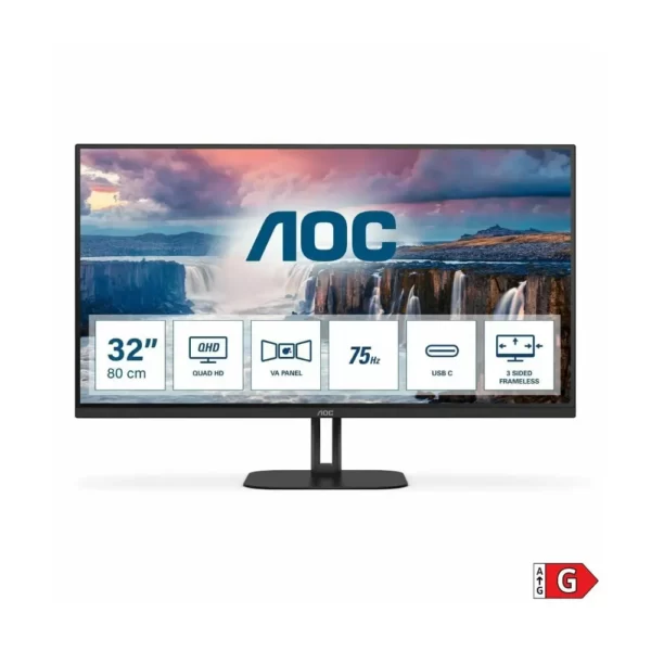 Monitor AOC Q32V5CE/BK 31.5" VA QHD 75Hz