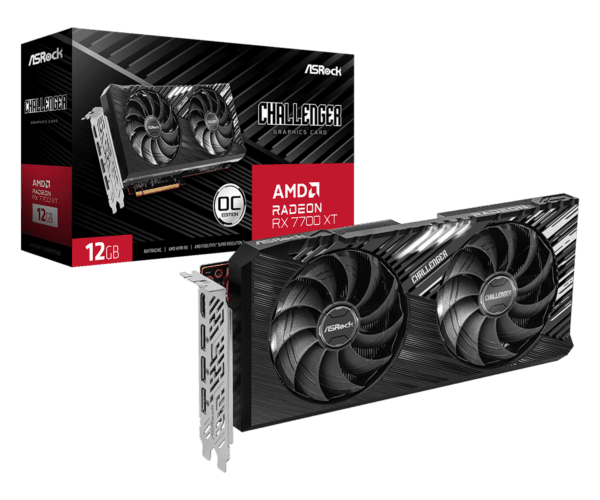 Placa Gráfica ASROCK Radeon RX 7700XT Challenger 12GB GDDR6
