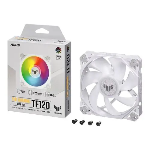 Ventoinha ASUS TUF GAMING TF120 ARGB WHITE EDITION