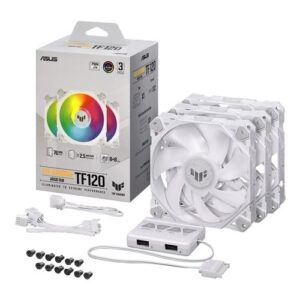 Ventoinha ASUS TUF GAMING TF120 ARGB WHITE EDITION 3IN1
