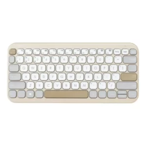 Teclado Asus Marshmallow Keyboard KW100 Wireless Bluetooth PT Oat Milk (Bege) Teclado Asus Marshmallow Keyboard KW100 Wireless Bluetooth PT Oat Milk (Bege)