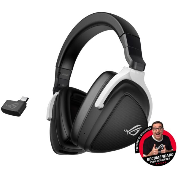 Headset ASUS ROG Delta S 7.1 (Virtual) Wireless/Bluetooth Preto