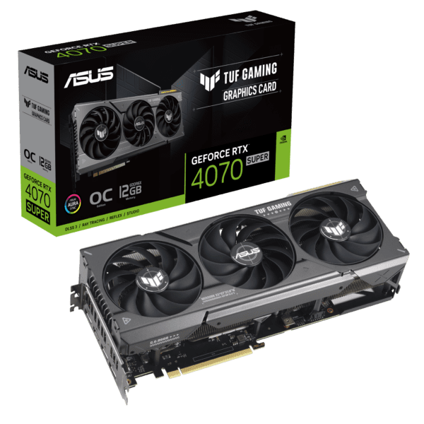 PLACA GRÁFICA ASUS GeForce RTX 4070 SUPER TUF GAMING OC 12GB GDDR6X