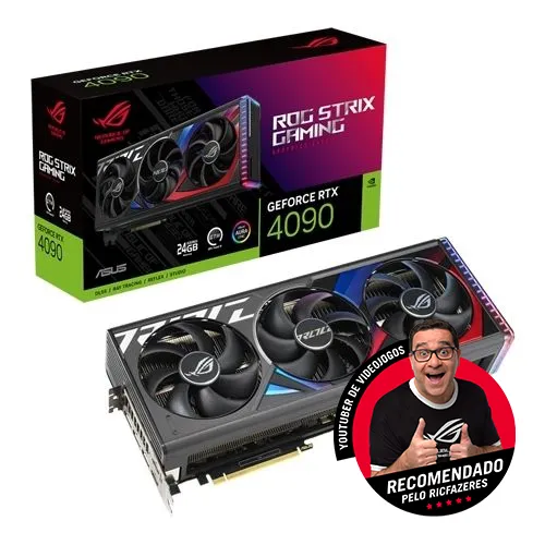 PLACA GRÁFICA ASUS GeForce RTX 4090 ROG STRIX GAMING 24GB