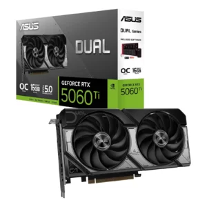 PLACA GRÁFICA ASUS GeForce RTX 5060 TI DUAL OC 16GB GDDR7 PLACA GRÁFICA ASUS GeForce RTX 5060 TI DUAL OC 16GB GDDR7
