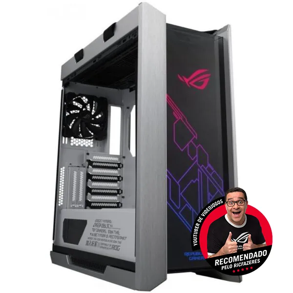Caixa ASUS ROG GX601 Strix Helios Branca Caixa ASUS ROG GX601 Strix Helios Branca