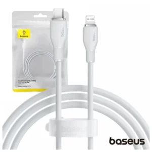 Cabo BASEUS USB-C / Lightning Macho 20W PD 2m CrystalShine