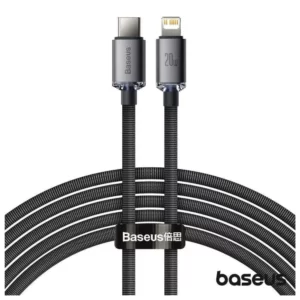 Cabo BASEUS Cabo USB-C Macho P/ Lightning Macho PD 20W 2m Crystal Shine