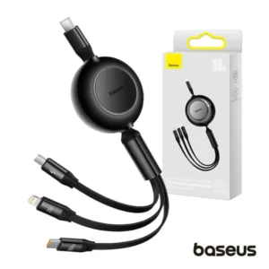 Cabo BASEUS USB-C Macho p/ Lightning/USB-C PD/MicroUSB 100W Cabo BASEUS USB-C Macho p/ Lightning/USB-C PD/MicroUSB 100W