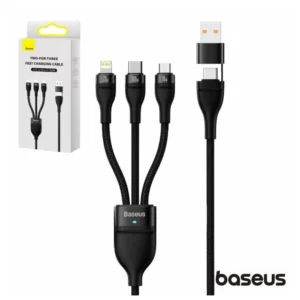 Cabo BASEUS USB-A/C Macho/MicroUSB/USB-C/Lightning 1.2M 100W