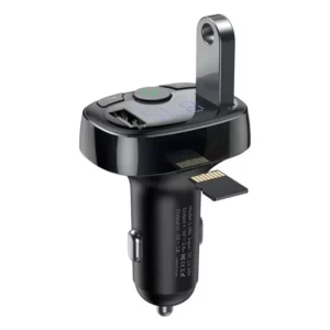 Carregador de Isqueiro BASEUS S-09A 3.4A Dual USB-A FM/BT/SD