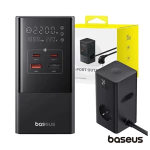 Estação de Carregamento BASEUS de 2x Schuko 2x USB-A 2x USB-C