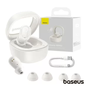 Auriculares BASEUS Earbuds TWS Bluetooth 5.3 Bowie Branco
