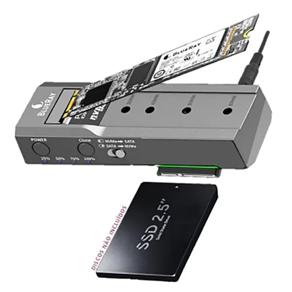 Docking Station BLUERAY 2.5" SATA e NVME