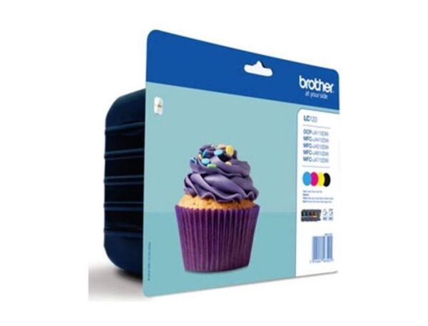 Tinteiro BROTHER LC123 Value Pack (Preto, Cyan, Magenta e Am