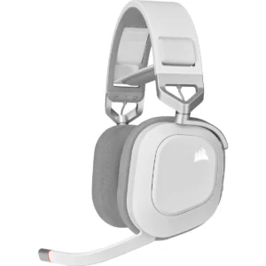 Headset Corsair HS80 RGB Wireless Branco Headset Corsair HS80 RGB Wireless Branco