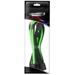 Cabo CableMod Pro ModMesh 12VHPWR 3x PCI-e 45cm Preto e Verde
