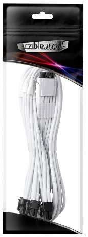 Cabo CableMod C-Series Pro ModMesh 12VHPWR 3x PCI-e para Corsair 60cm Branco Cabo CableMod C-Series Pro ModMesh 12VHPWR 3x PCI-e para Corsair 60cm Branco