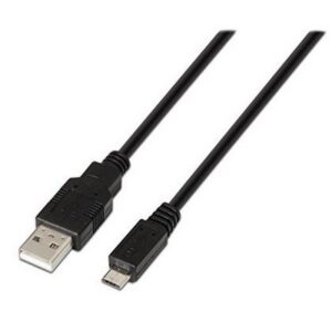 Cabo Micro USB Tipo B Macho -> USB Tipo A Macho 3A 1,8m