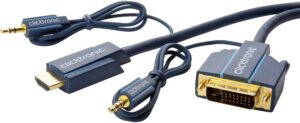 Cabo HDMI CLICKTRONIC Macho > DVI-D 24+1 Macho C/ Jack Audio