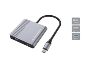 HUB CONCEPTRONIC 4in1 USB-C Multiportas 100w