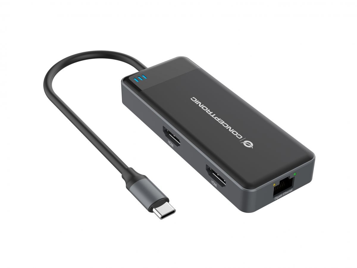HUB CONCEPTRONIC 7in1 USB-C Multiportas 100w