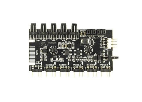 Controladora EUROTECH 5x Ventoínhas ARGB PWM