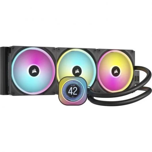 Water Cooler CPU Corsair iCUE LINK H170i LCD 420mm Preto