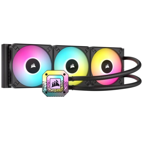 Water Cooler CPU Corsair iCUE H150i ELITE CAPELLIX XT 360mm Preto