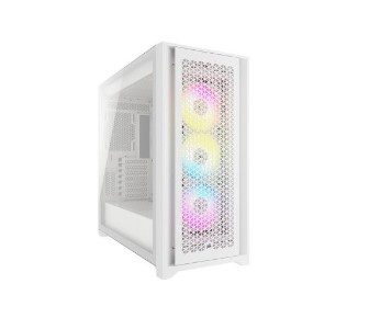 Caixa ATX CORSAIR iCUE 5000D RGB Airflow Vidro Temp. Branco