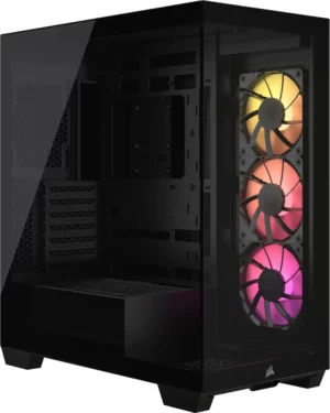 Caixa CORSAIR ATX 3500X ARGB Preta Vidro Temperado