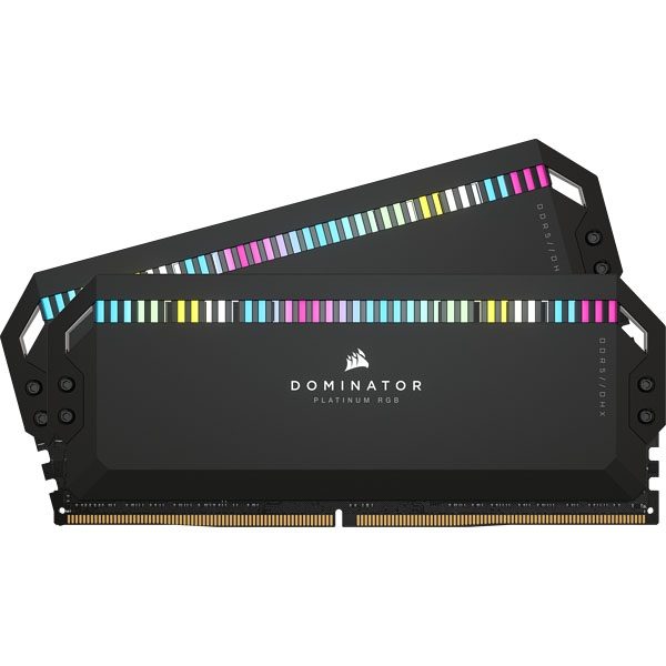 Memória CORSAIR Dominator Platinum RGB KIT 64GB DDR5 5200MHz CL40 Pretas