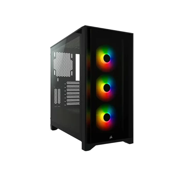 Caixa E-ATX CORSAIR iCUE 4000X RGB Preta Vidro