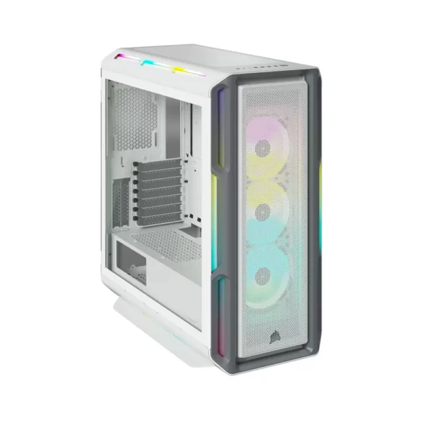 Caixa ATX CORSAIR 5000T iCUE RGB Branca Vidro