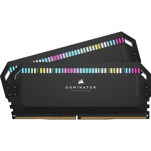 Memória CORSAIR Dominator Platinum RGB KIT 32GB DDR5 6200MHz CL36 Pretas