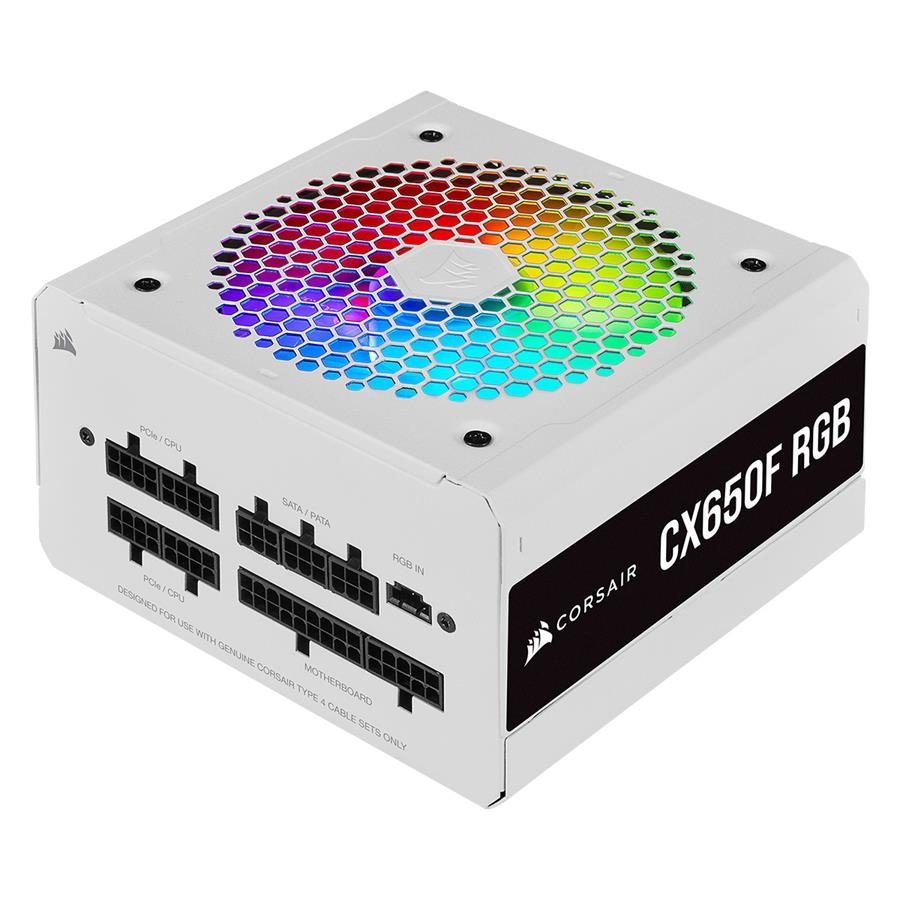 FONTE DE ALIMENTAÇÃO CORSAIR CX650F RGB Series 650W (Modular) White -  nanoChip