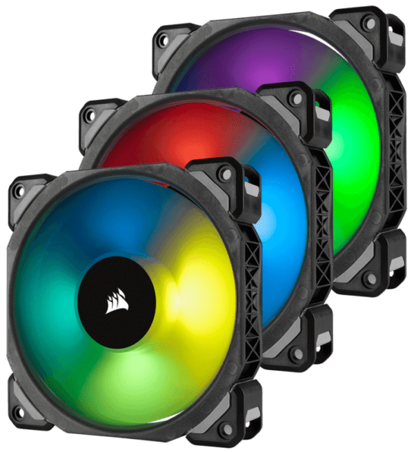 Ventoinha CORSAIR ML120 Pro RGB 120mm Pack 3 - CO-9050076-WW