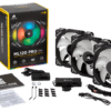 Ventoinha CORSAIR ML120 Pro RGB 120mm Pack 3 - CO-9050076-WW
