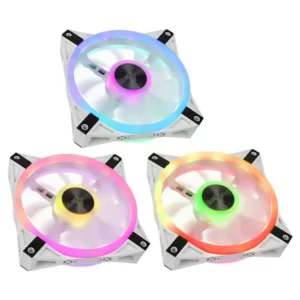 Ventoinha CORSAIR iCUE QL120 RGB PWM Branca 120mm x 3