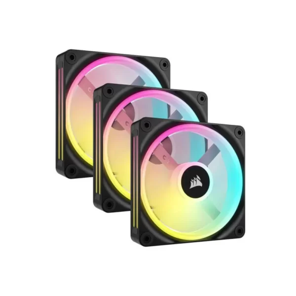 Ventoinha CORSAIR iCUE Link QX120 RGB PWM Preta 120mm x 3