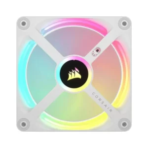 Ventoinha CORSAIR iCUE Link QX120 RGB PWM Branca 120mm x 3