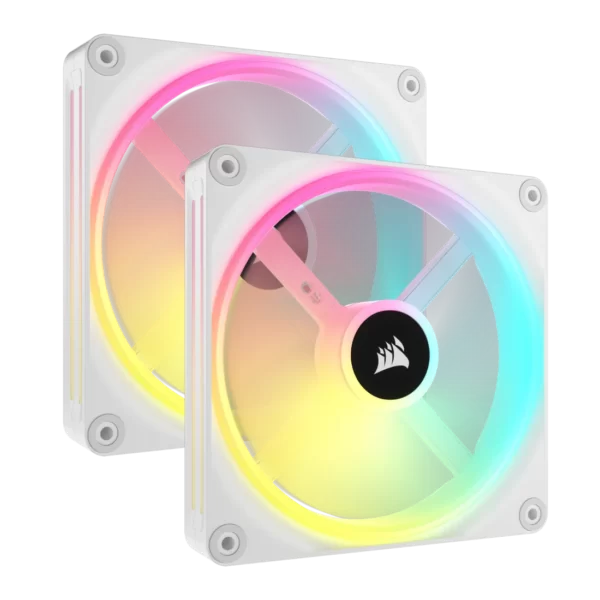 Ventoinha CORSAIR iCUE Link QX140 RGB PWM Branca 140mm x 3