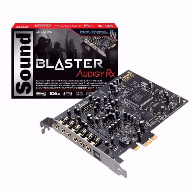 PLACA DE SOM CREATIVE Sound Blaster Audigy RX PCI-E - nanoChip