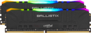 Memória CRUCIAL Ballistix RGB 32GB 2X16GB 3200MHz CL16 Black